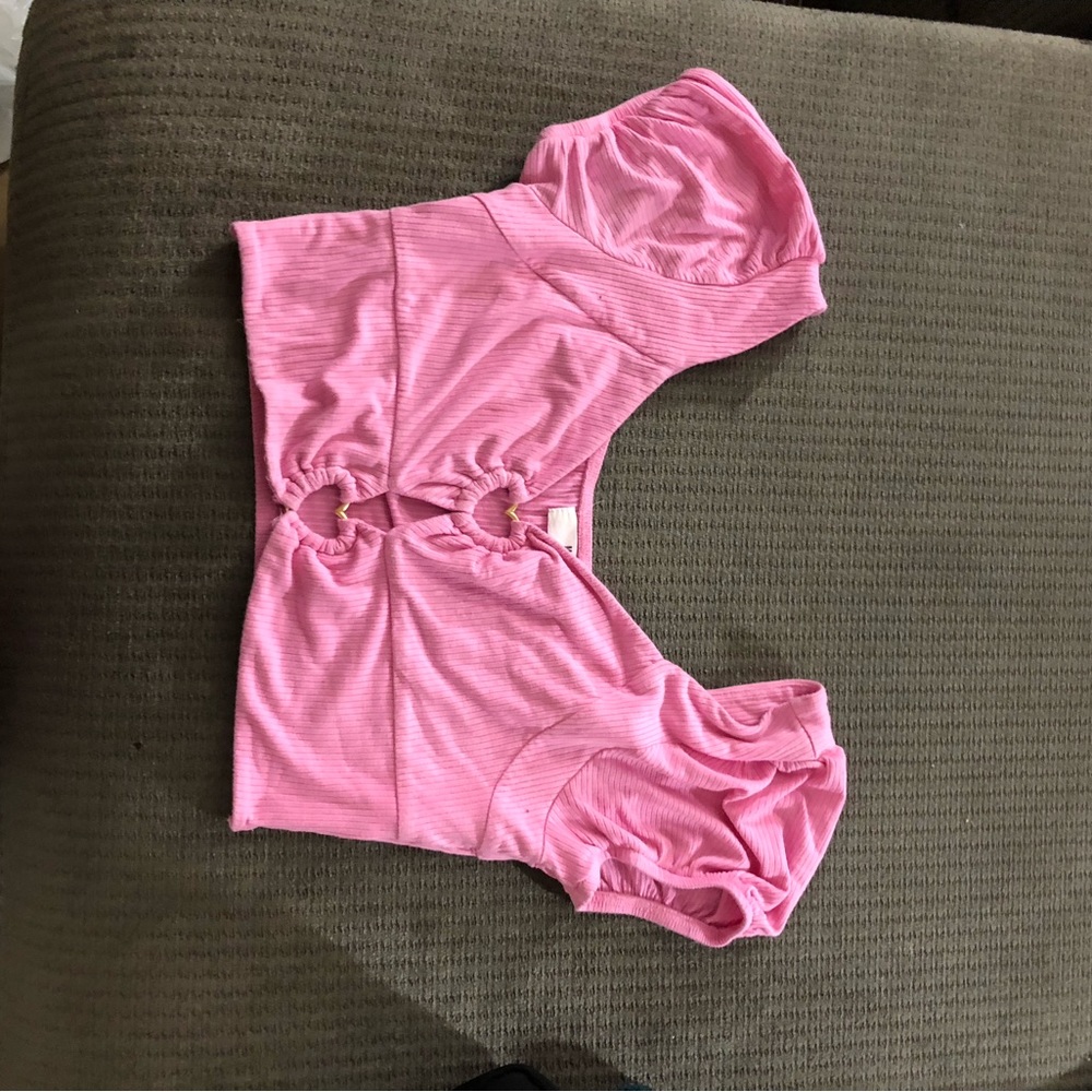 Pink tub top